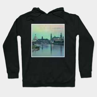 Beautiful Retro Photography from Dresden Germany sightseeing with rainbow sky Hoodie